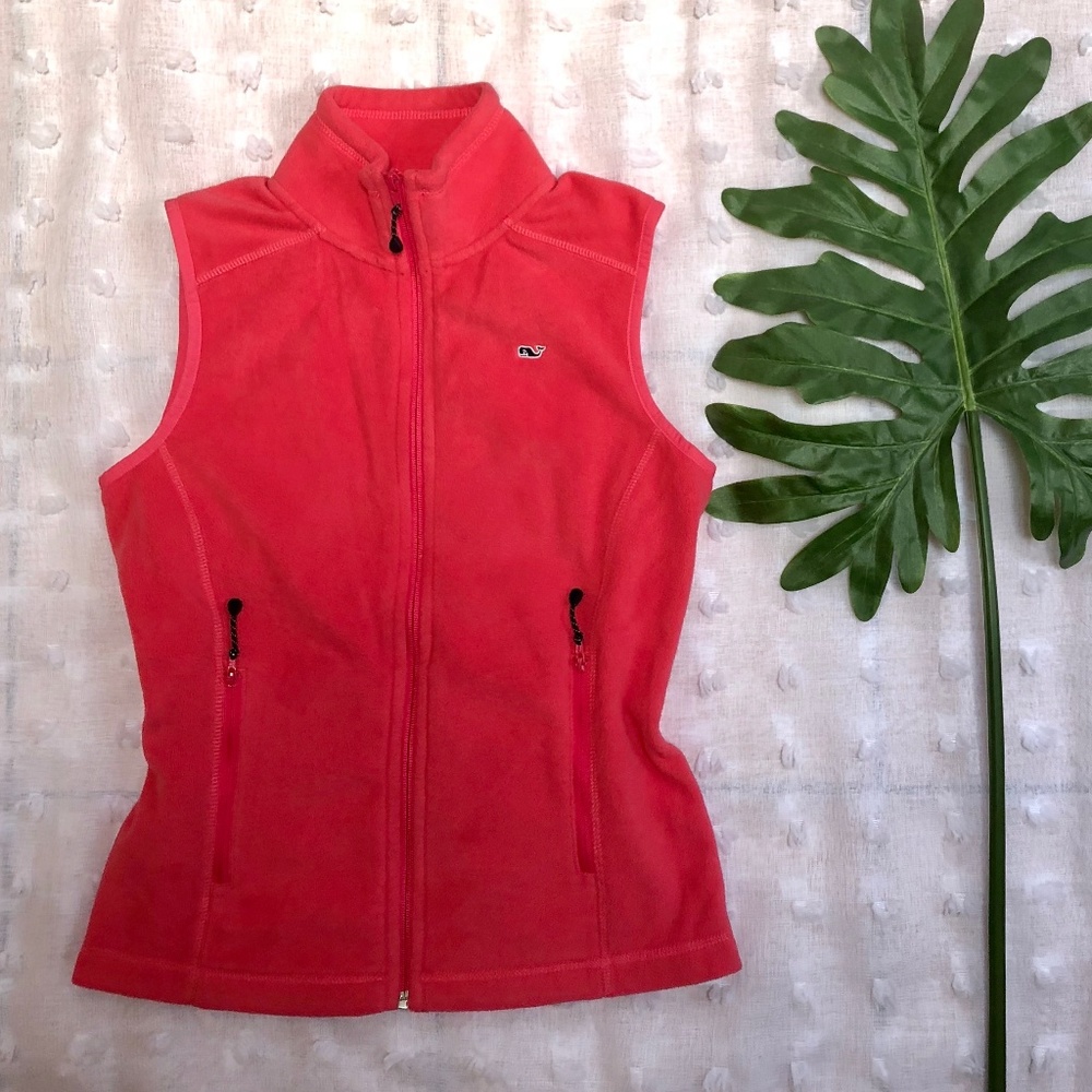 Vineyard Vines XS Pink Fleece Vest